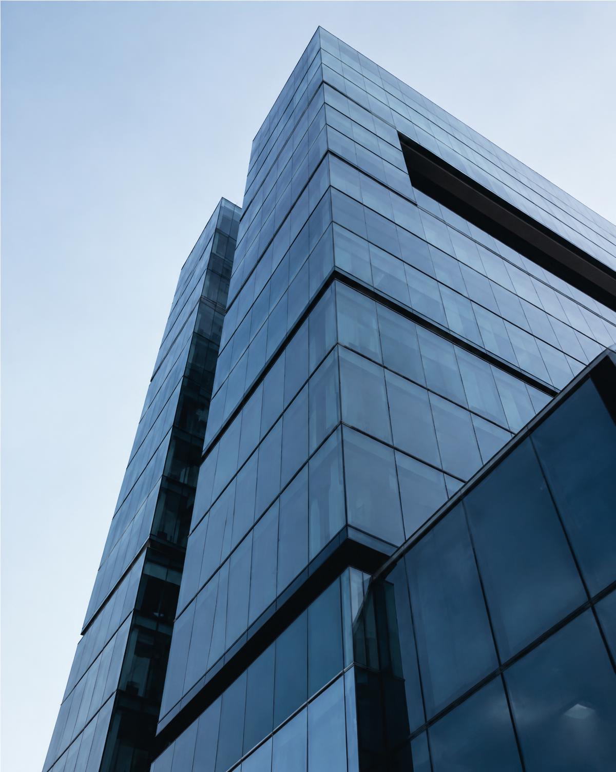 Glass office tower in Airport City, Accra